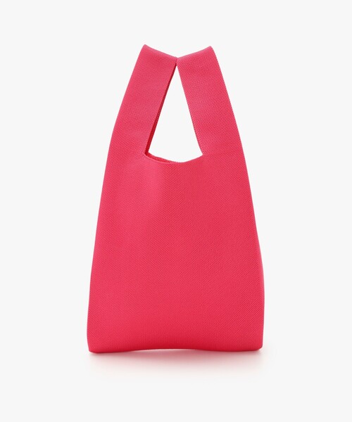 To b. by agnes ハンドバッグ ニット ロゴトートバッグ : ZOZOTOWN