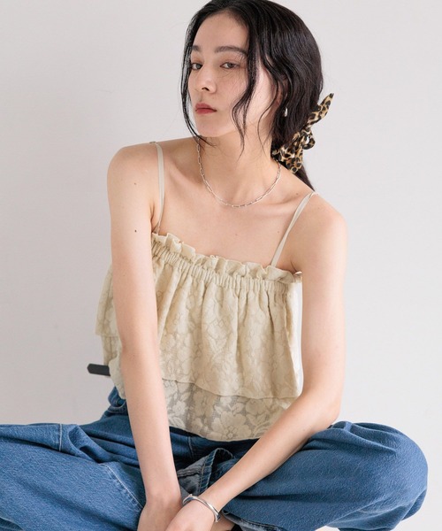 LOEFF ジャガードビスチェ LOEFF レモン ジャガード ビスチェ - メルカリ