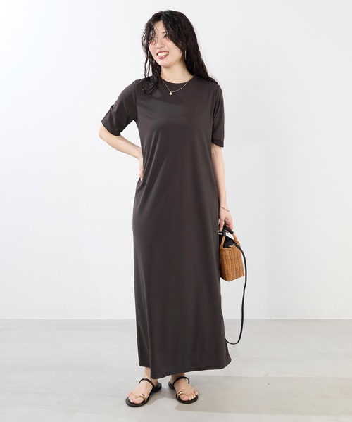MICA & DEAL ブラック フレンチスリーブ　ワンピース 38 Ｌ MICA & DEAL ブラック フレンチスリーブ ワンピース 38 L