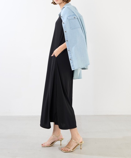 MICA&DEAL ワンピース クルーネックフレアワンピース : ZOZOTOWN