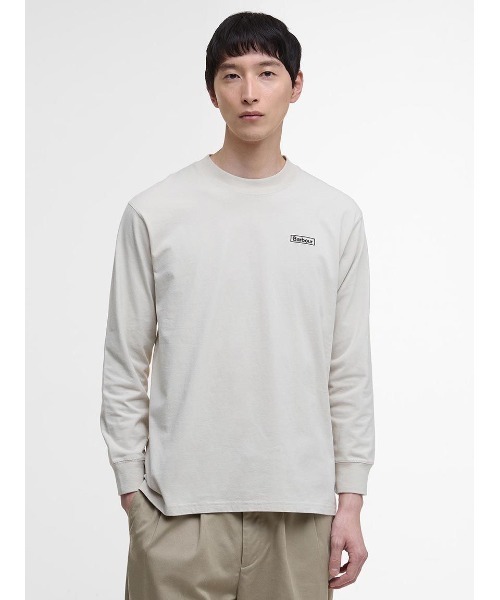 たつ様【新品】Barbour バブアー 長袖シャツ サイズM ベージュ Barbour（バブアー） tシャツ Walton ロングスリーブTシャツ メンズ