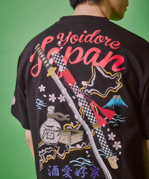 CORPUS SELECT tシャツ 「YOIDORE/酔いどれ」酒と刀 半袖Tシャツ
