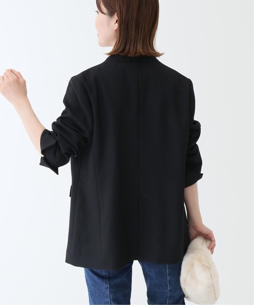 「Spick & Span」 ノーカラージャケット 36 カーキ レディース