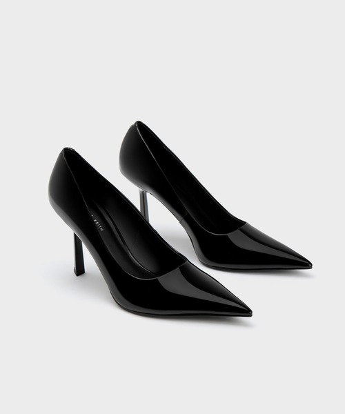 「CHARLES & KEITH」 パンプス 24.5cm ライラック レディース_画像2