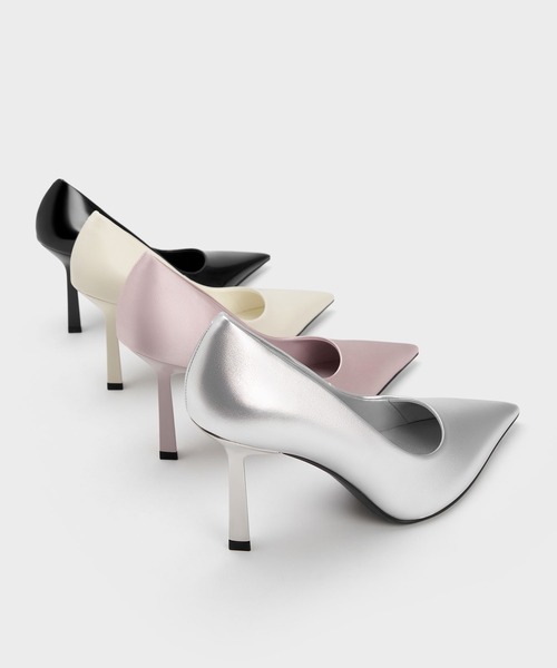 「CHARLES & KEITH」 パンプス 24.5cm ライラック レディース_画像8
