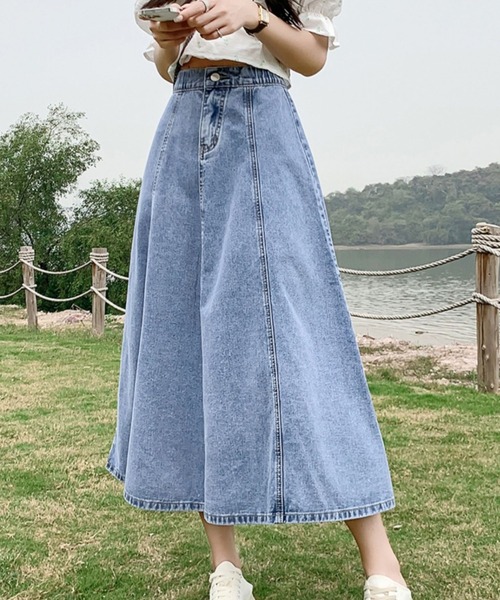cammie デニムスカート デニムフレアスカート : ZOZOTOWN Yahoo!店