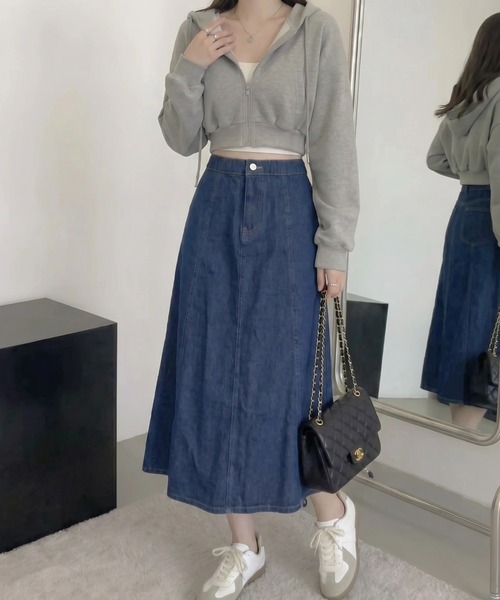 cammie デニムスカート デニムフレアスカート : ZOZOTOWN Yahoo!店
