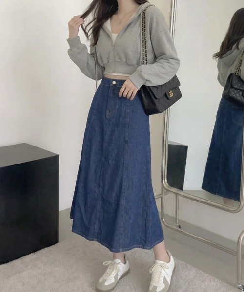 cammie デニムスカート デニムフレアスカート : ZOZOTOWN Yahoo!店