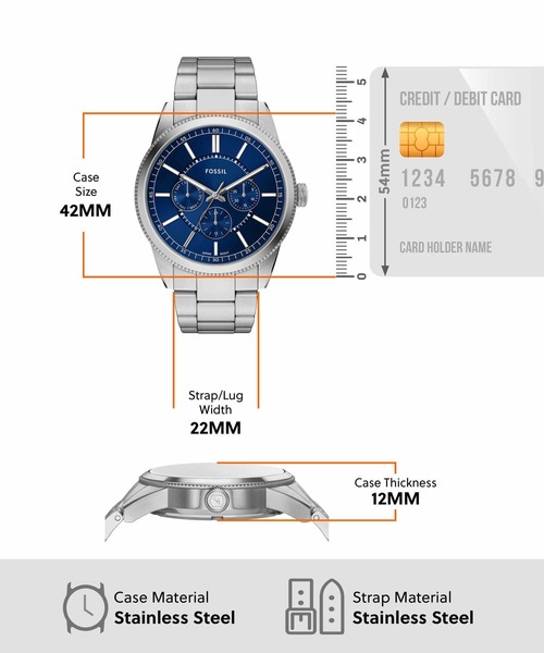 FOSSIL（フォッシル） 腕時計 腕時計 メンズ アナログ ステンレス