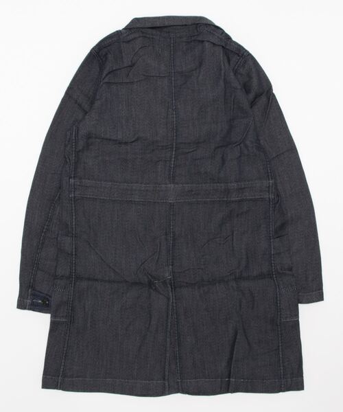 「min@RNA」 「Audtiton」ステンカラーコート MEDIUM インディゴブルー レディース_画像3