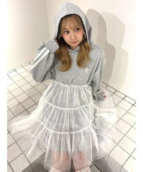 CALNAMUR（カルナムール） ワンピース 2WAYチュールオーバースウェット