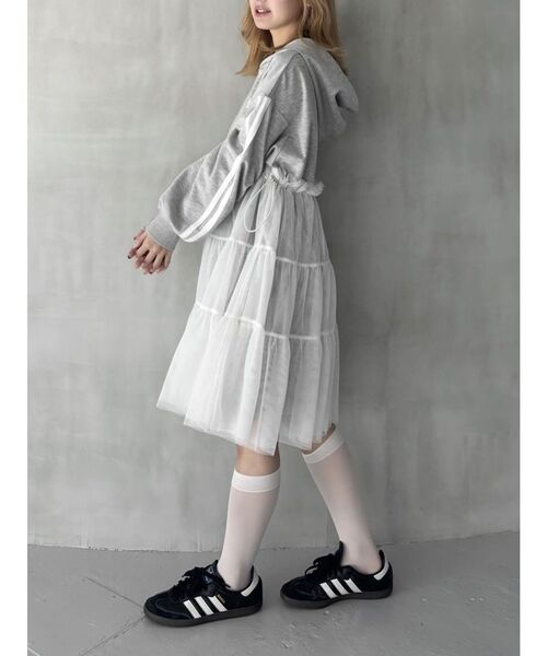 CALNAMUR（カルナムール） ワンピース 2WAYチュールオーバースウェット