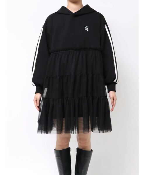 CALNAMUR（カルナムール） ワンピース 2WAYチュールオーバースウェット