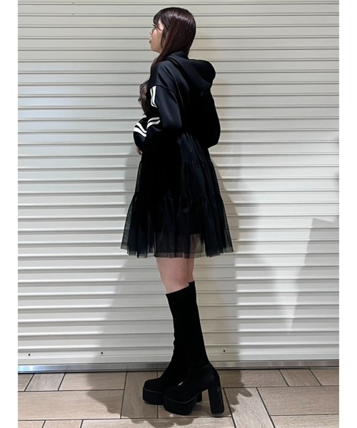 CALNAMUR（カルナムール） ワンピース 2WAYチュールオーバースウェット