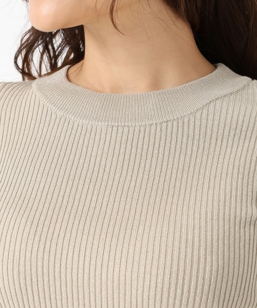 ミッシュマッシュ毛ふわふわVネックニット冬パールバー秋レディースMサイズベージュ MISCH MASCH - ミッシュマッシュ毛ふわふわVネックニット冬パールバー