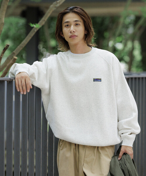 スピンドルスウェット FREAK'S STORE/ビッグシルエット ワンポイントロゴ ラグランスリーブ