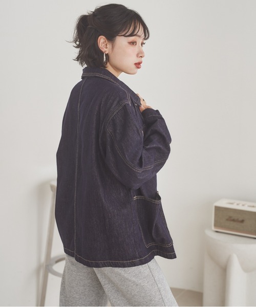 デニムジャケット gジャン 4 pocket denim coverall jacket /4ポケット