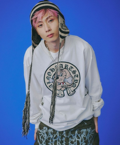 GALFY（ガルフィー） tシャツ 百合の紋紋ボロンT/ブランドロゴ