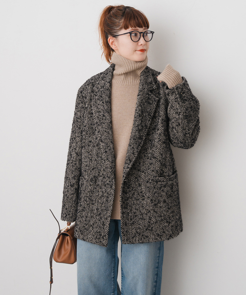 Spick＆Span（スピック アンド スパン） コート アウター ヘリンボン