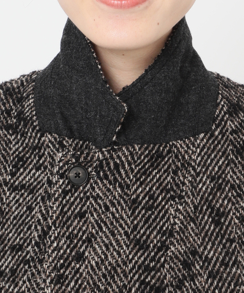 [美品]スピックアンドスパン♪ウールヘリンボンジャケット hunch（ハンチ） ジャケット テーラードジャケット ヘリンボーン