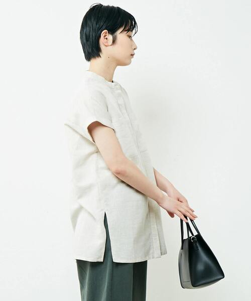 「MELROSE claire」 半袖ブラウス FREE ブラック レディース_画像2