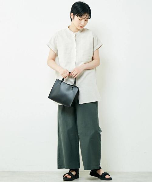 「MELROSE claire」 半袖ブラウス FREE ブラック レディース_画像4