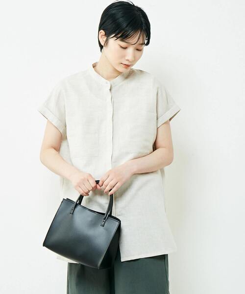 「MELROSE claire」 半袖ブラウス FREE ブラック レディース_画像5