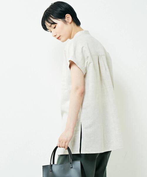 「MELROSE claire」 半袖ブラウス FREE ブラック レディース_画像7