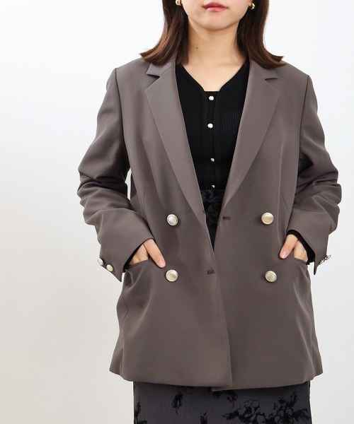 TRUDEA（トルディア） ジャケット テーラードジャケット ダブル