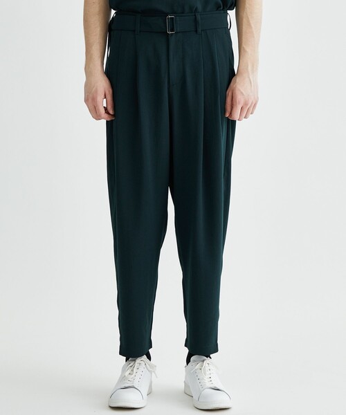 ATTACHMENT（アタッチメント） スラックス 1 ダークグリーン メンズ