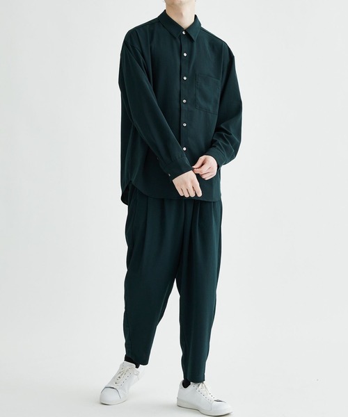 ATTACHMENT（アタッチメント） スラックス 1 ダークグリーン メンズ