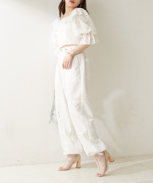 「Chico」 イージーパンツ FREE カーキ レディース_画像3