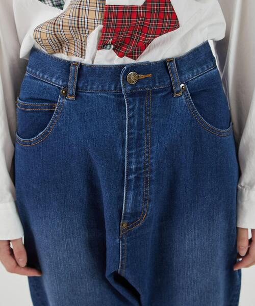 FRAPBOIS（フラボア） サルエルデニムパンツ 2 ネイビー レディース