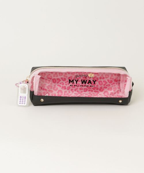 れい様　オーダーポーチ BRANDALISED ポーチ PVC×合皮ヒョウ柄Pポーチ(MY WAY) レディース