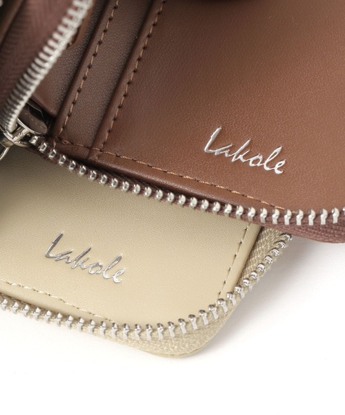 LAKOLE（ラコレ） 二つ折り財布 財布 配色ミニウォレット / 603806