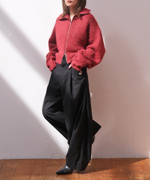 AKTE（アクテ） パンツ タックワイドパンツ レディース : ZOZOTOWN