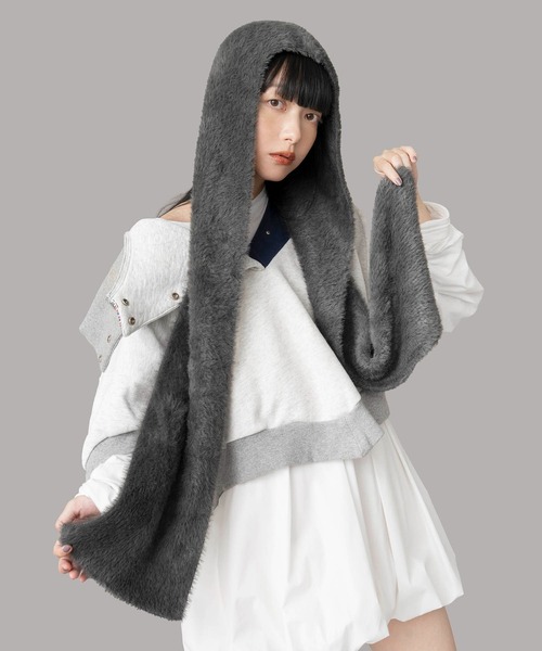 Casselini（キャセリーニ） マフラー ストール フード付きマフラー