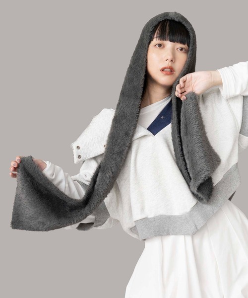 Casselini（キャセリーニ） マフラー ストール フード付きマフラー