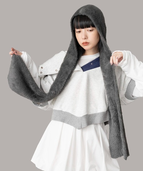 Casselini（キャセリーニ） マフラー ストール フード付きマフラー