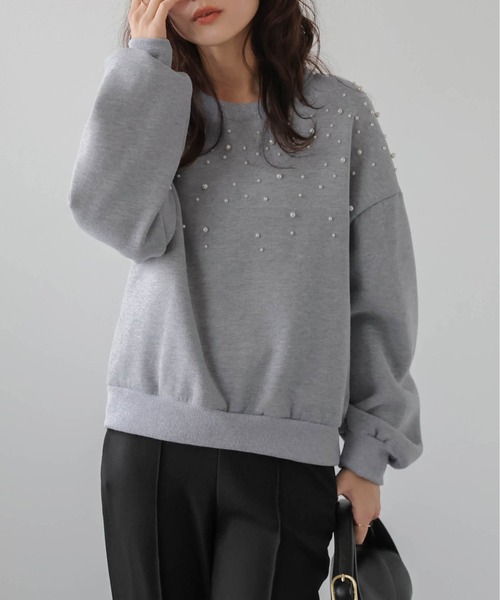 「SUGAR BISKET」 スウェットカットソー フリー グレー レディース_画像3