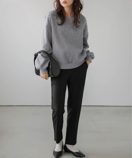 「SUGAR BISKET」 スウェットカットソー フリー グレー レディース_画像8