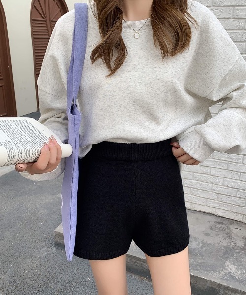 PERVERZE ショートニット &amp; リブニットパンツ ぶらっく PERVERZE ショートニット & リブニットパンツ ぶらっく 【公式通販】