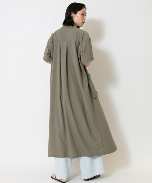「Johnbull」 半袖ワンピース SMALL オリーブ レディースの画像