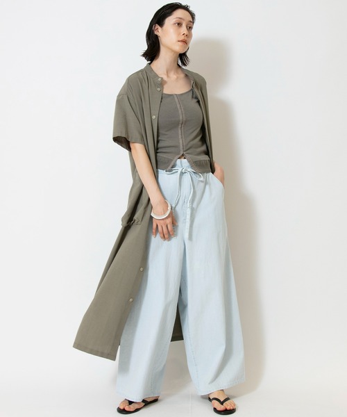 「Johnbull」 半袖ワンピース SMALL オリーブ レディースの画像