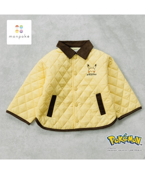 コート アウター monpoke モンポケ キルティングジャケット ピカチュウ