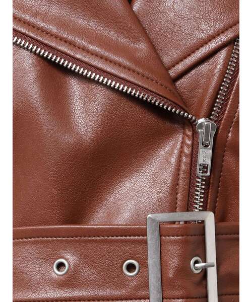 GYDA（ジェイダ） レザージャケット ライダース Fake leather short
