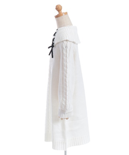axes femme（アクシーズ ファム） ワンピース Wリボンニット
