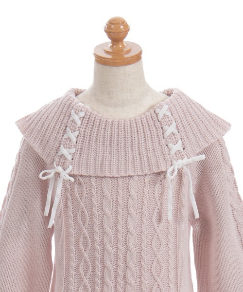 axes femme（アクシーズ ファム） ワンピース Wリボンニット