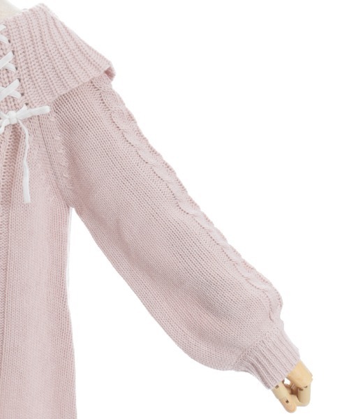 axes femme（アクシーズ ファム） ワンピース Wリボンニット