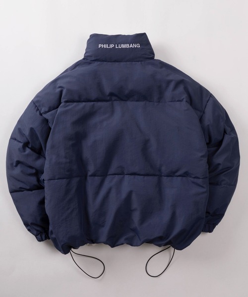 LANVIN en blue ペプラムリバーシブルダウンジャケット K*n様 最終値下‼️LANVIN en Bleu ペプラムダウンジャケットネイ